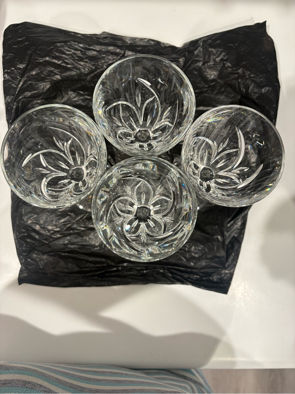 Waterford Crystal glasses set of four Merrill Pattern - Picture 5 of 8